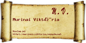 Murinai Viktória névjegykártya